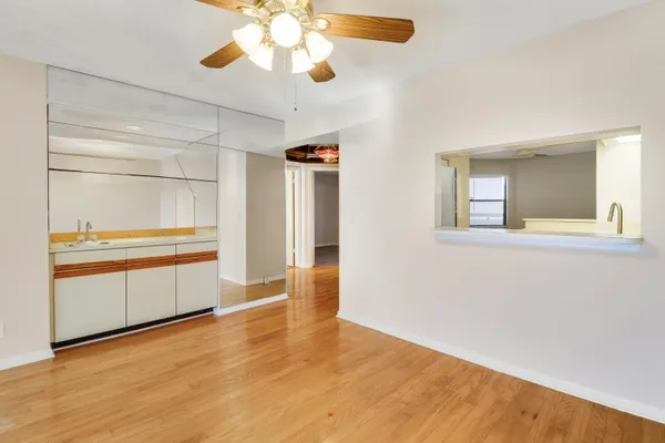 a view of an empty room