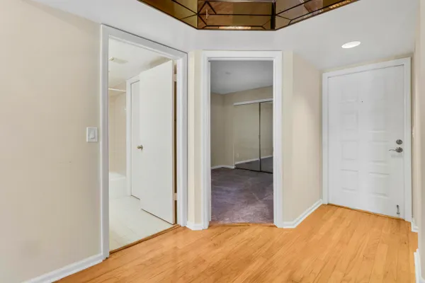 a view of an empty room