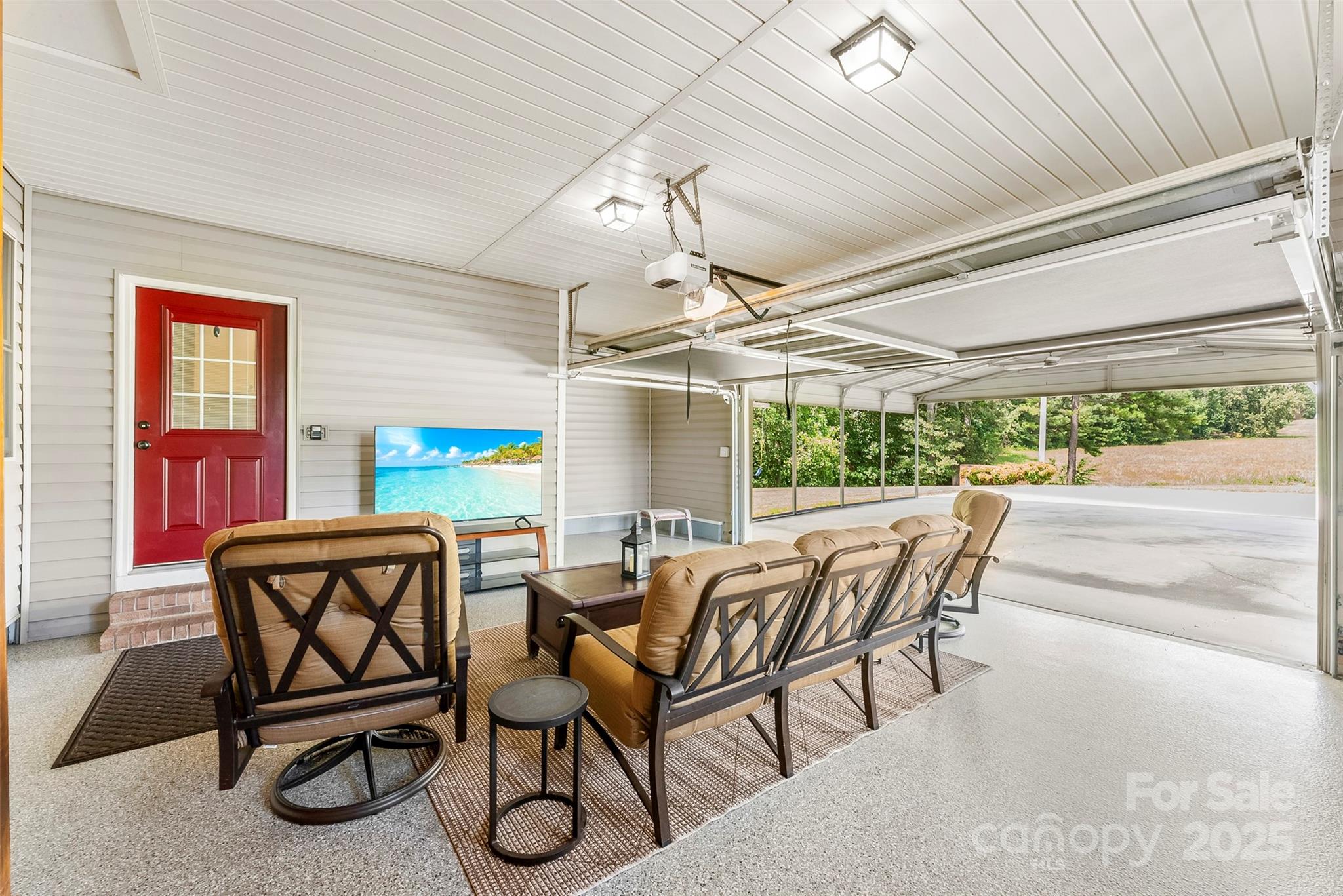 213 Press Sweezy Road Kings Mountain, NC 28086 - Photo 27 of 43 a dining room with furniture and a floor to ceiling window