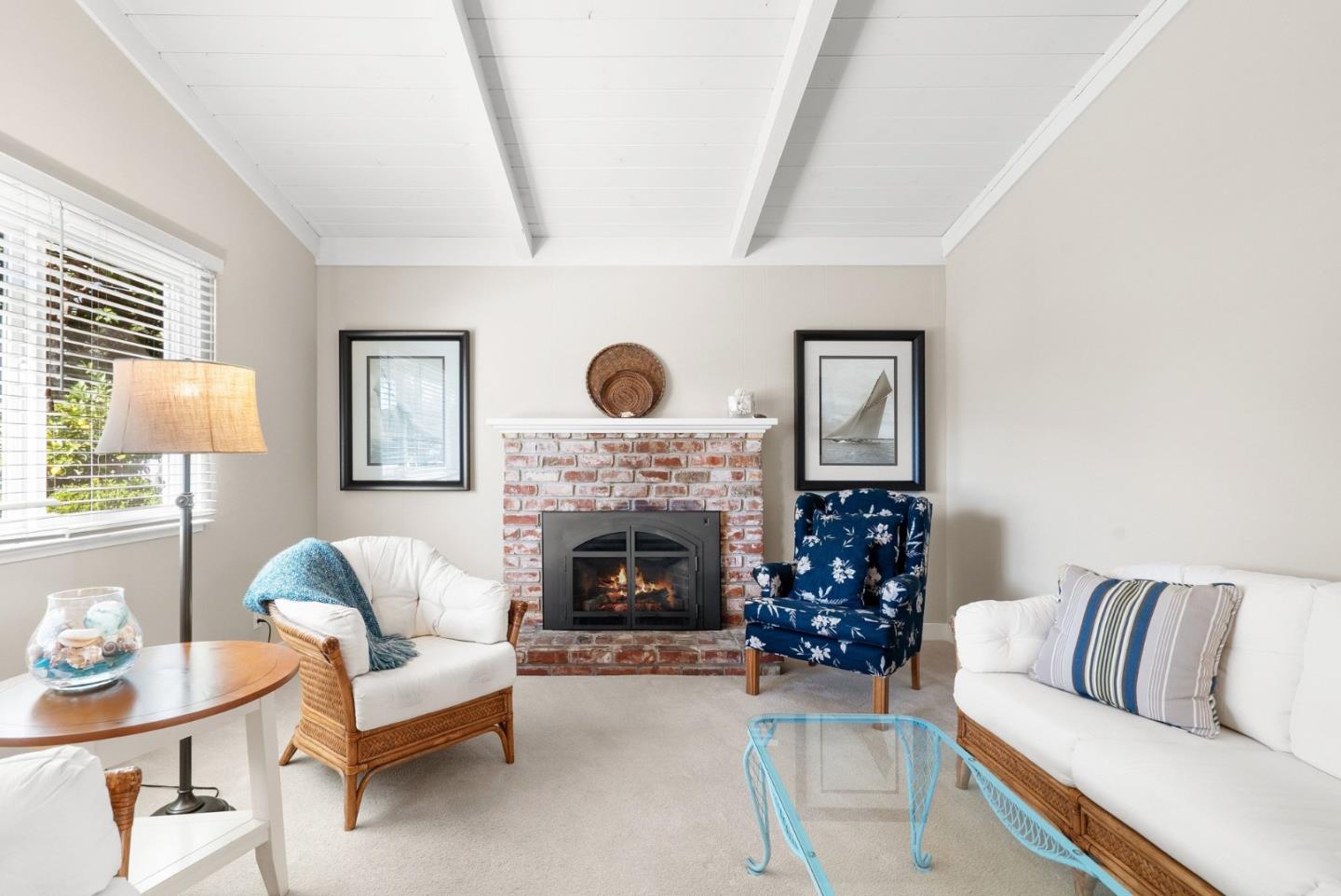 522 Spruce Street Aptos, CA 95003 - Photo 4 of 47 a living room with furniture and a fireplace