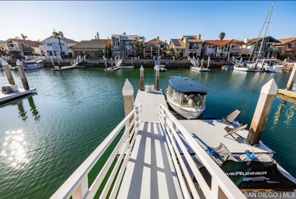 a view of a lake and outdoor space