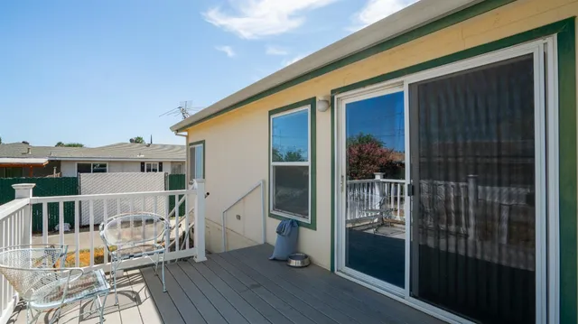 a house view with a outdoor space