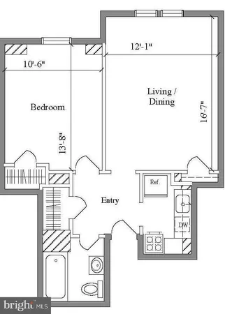 $1,825 | 2031 Locust Street, Unit 405, Philadelphia, PA 19103