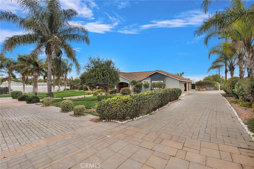 17777 Brazier Drive Riverside, CA 92508 - Photo 9 of 55 a front view of a house with a yard and palm trees