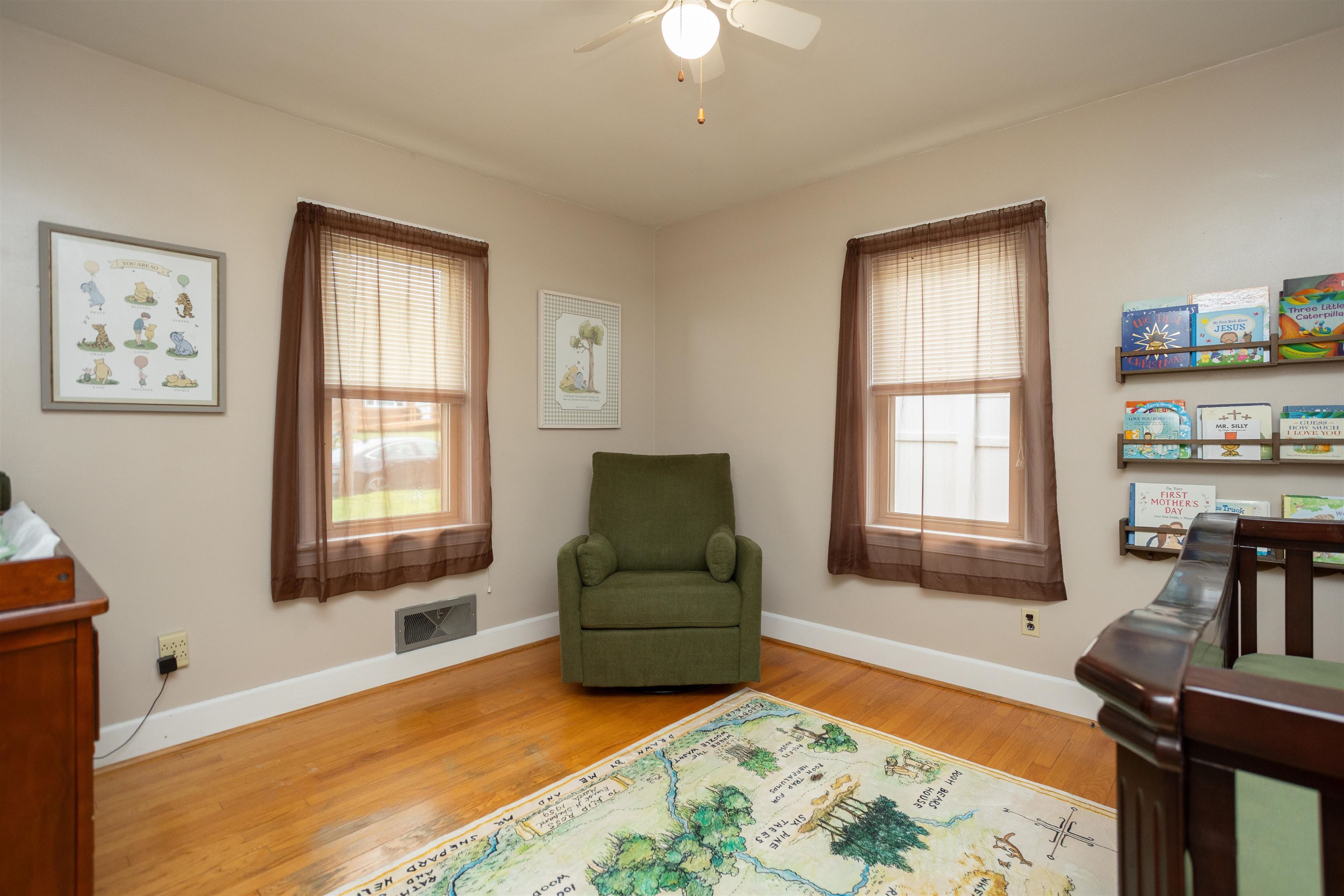 211 George Street Staunton, VA 24401 - Photo 15 of 37 a living room with furniture and a flat screen tv