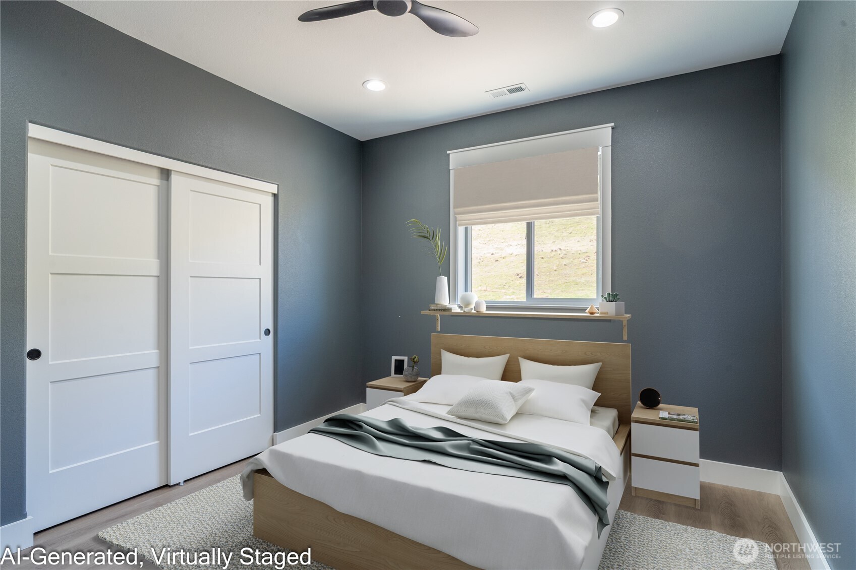 201 Bridgeview Drive Vantage, WA 98950 - Photo 21 of 40 a bedroom with a bed and a window