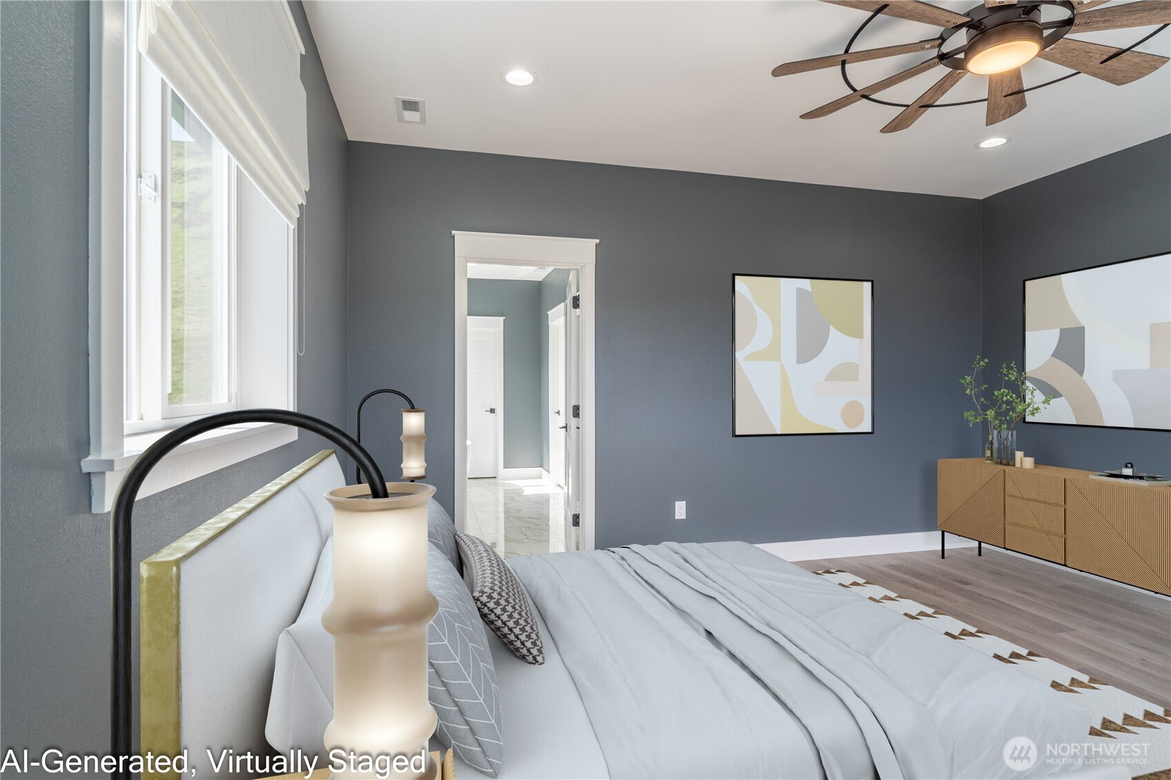 201 Bridgeview Drive Vantage, WA 98950 - Photo 23 of 40 a bedroom with bed and a window