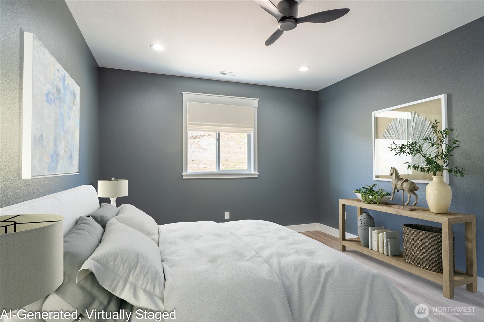 201 Bridgeview Drive Vantage, WA 98950 - Photo 26 of 40 a bedroom with a bed and a table