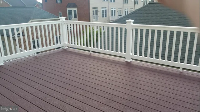 a view of wooden deck