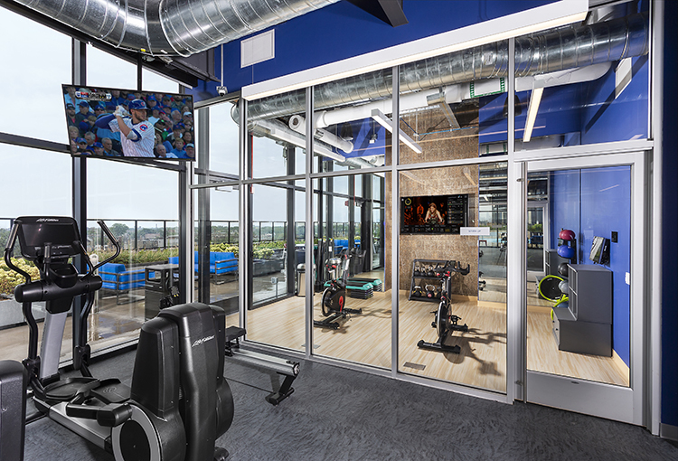 1025 West Addison Street, Unit 701 Chicago, IL 60613 - Photo 17 of 17 a view of a room with gym equipment