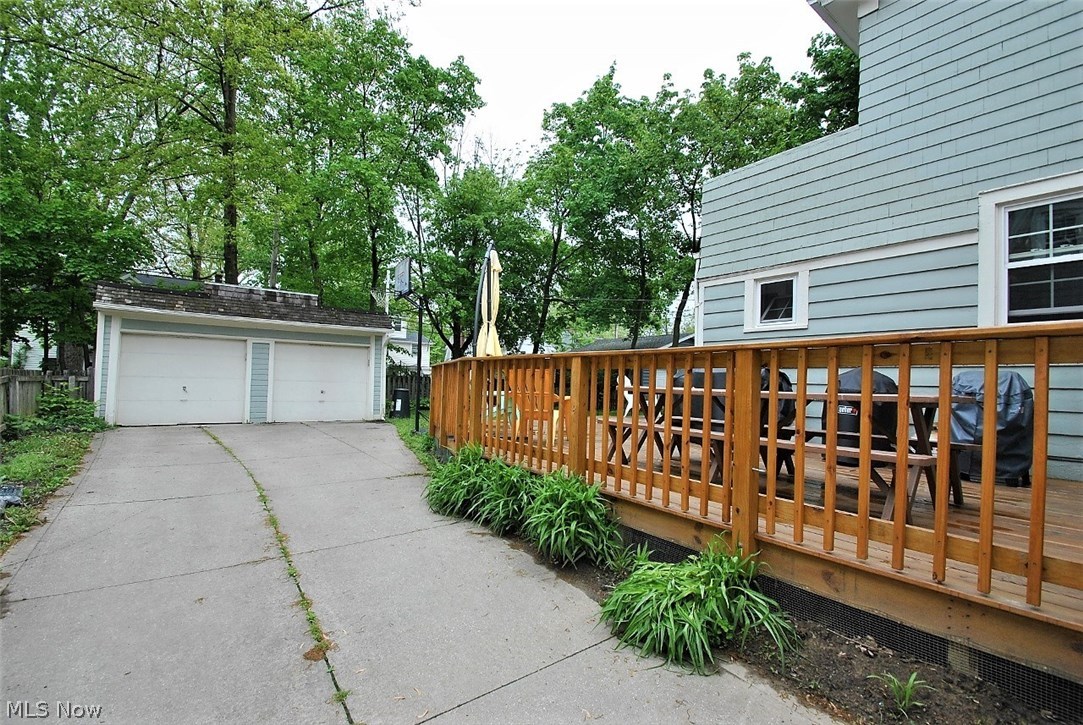 3334 Ingleside Road Shaker Heights, OH 44122 - Photo 27 of 35 Spacious wrap-around deck is two years old. Note the basketball hoop between the deck and the two-car garage.