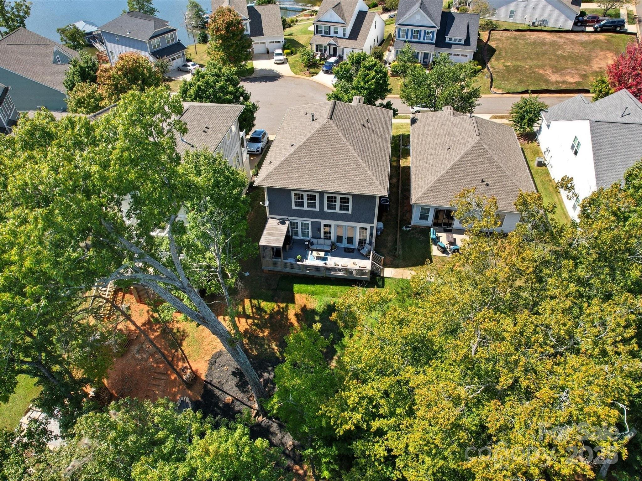 28117 Egrets Court Lancaster, SC 29720 - Photo 37 of 46 an aerial view of a house with swimming pool and garden