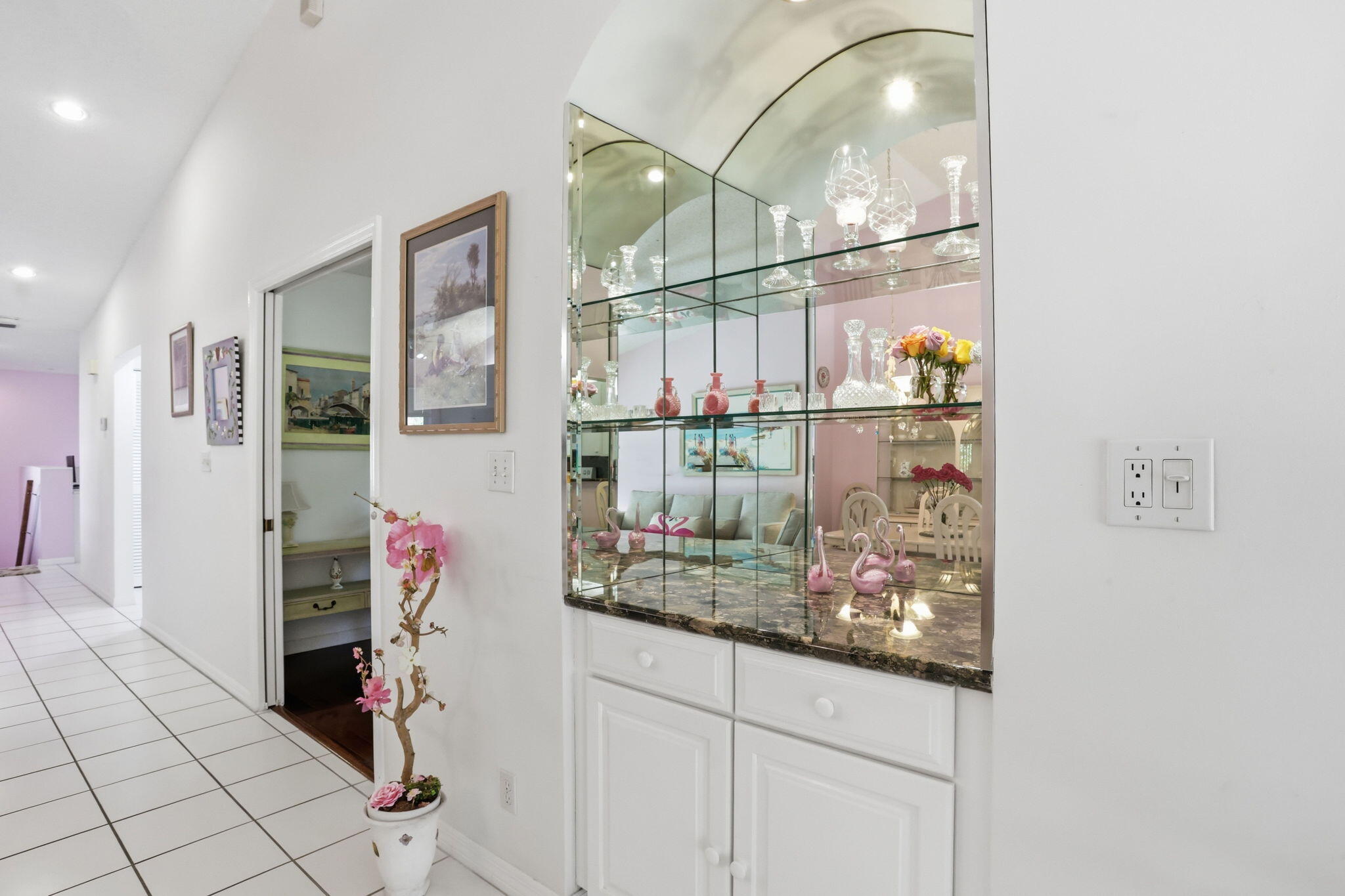 440 Northwest 67th Street, Unit 201 Boca Raton, FL 33487 - Photo 17 of 40 Built in Granite and Glass Bar