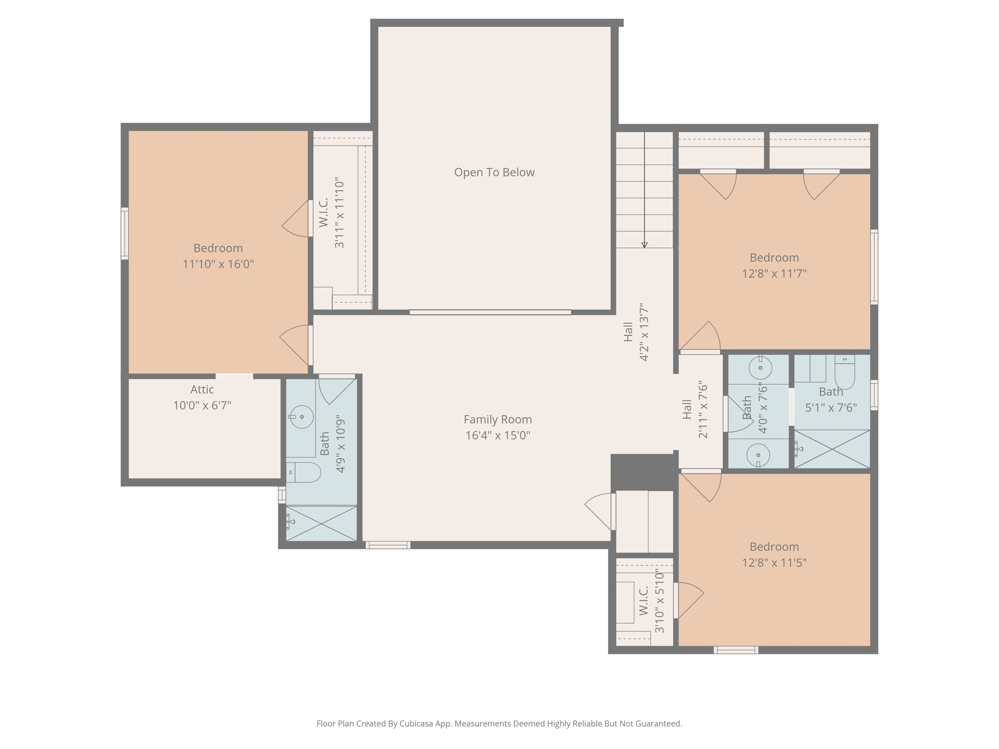 3414 Blue Candle Drive Spring, TX 77388 - Photo 29 of 29 Floor plan - Second floor