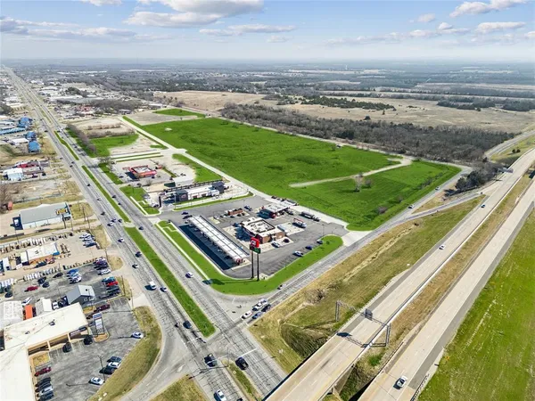 an aerial view of a city