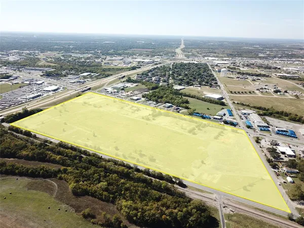 an aerial view of a residential building