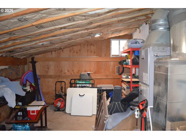 a view of storage and utility room