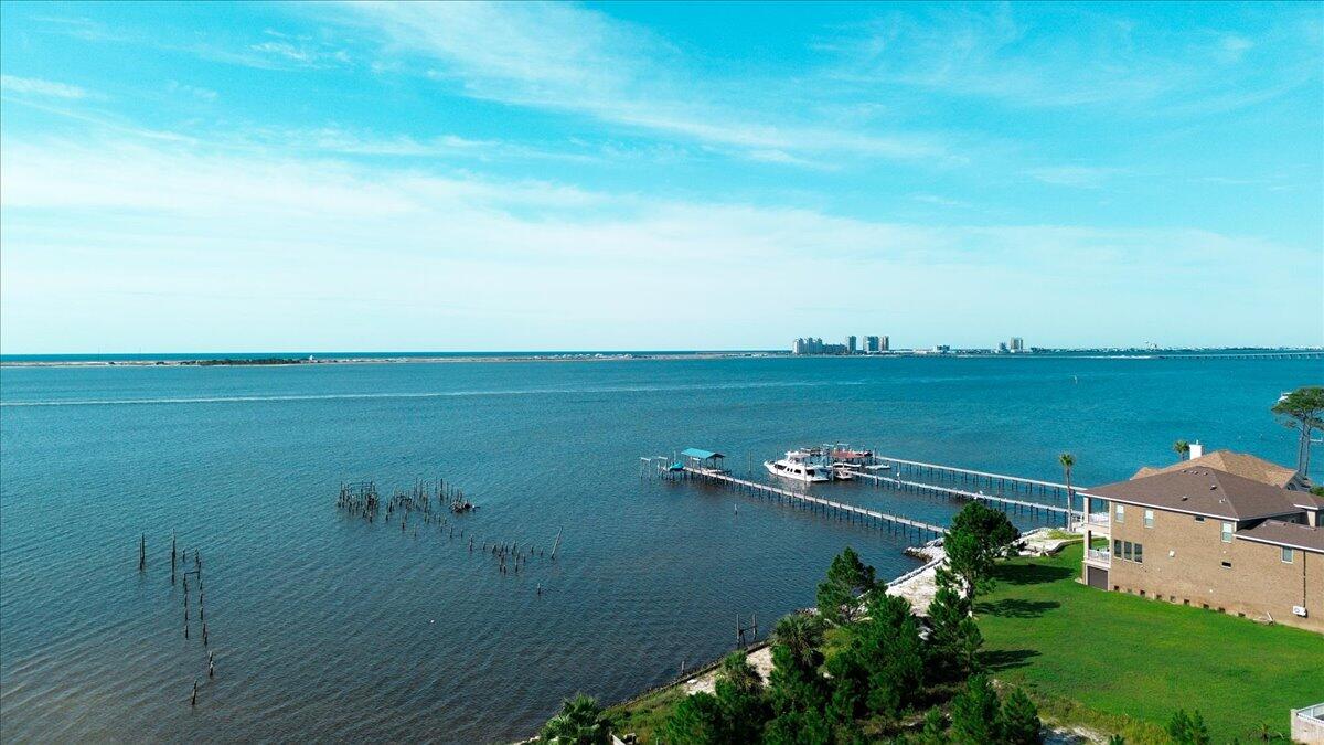 1907 Blankenship Road Navarre, FL 32566 - Photo 18 of 32 an aerial view of ocean and residential houses with outdoor space