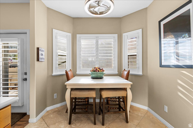 7824 South Sequoia Tree Lane Sandy, UT 84094 - Photo 15 of 43 Dining space featuring baseboards