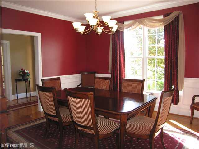 5810 Crutchfield Farm Road Oak Ridge, NC 27310 - Photo 8 of 16 Dining Room. The elegant dining room has sharp trim and wainscoting to accommodate any dcor! It s the perfect space to entertain!