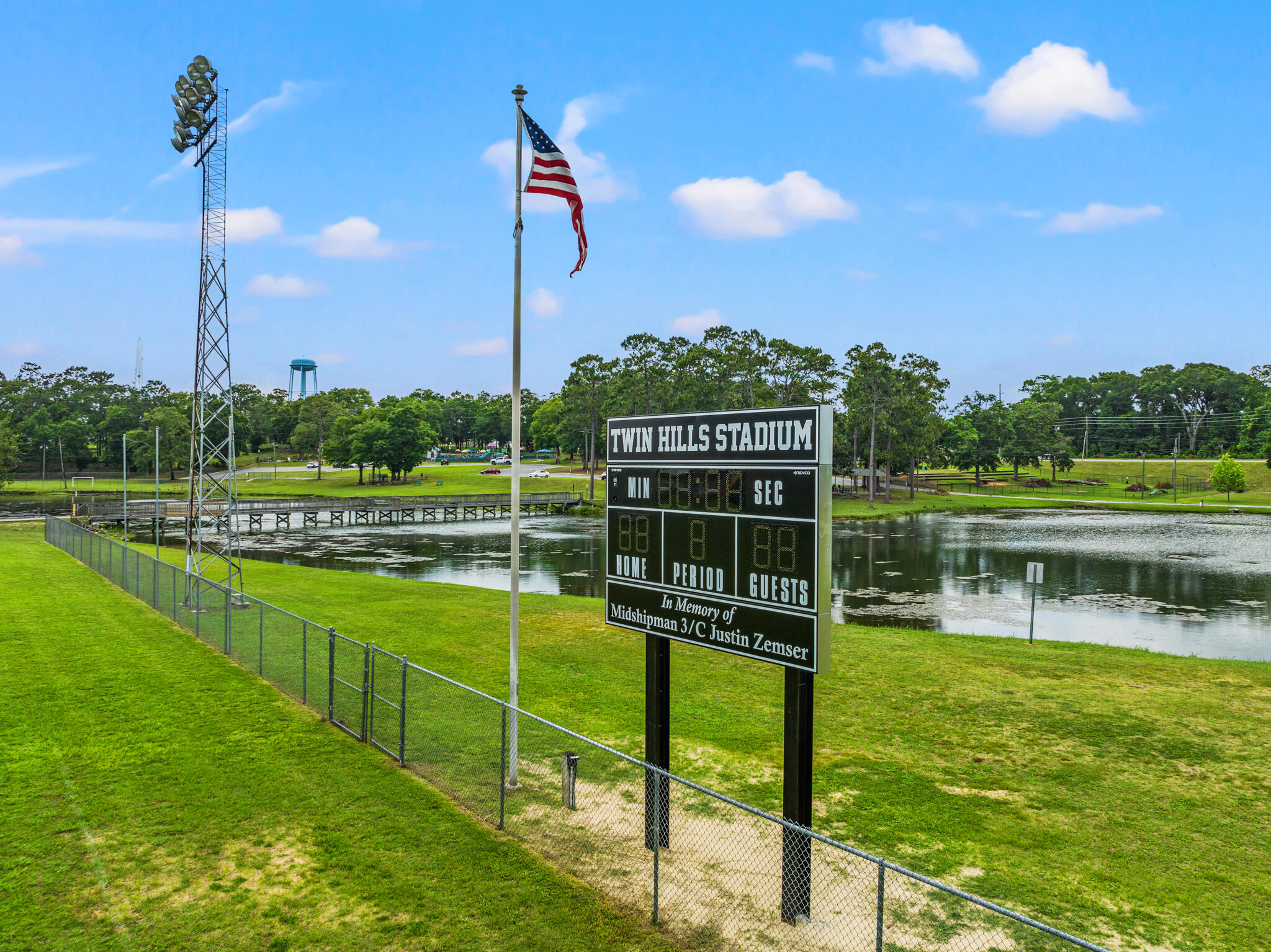 255 Brackin Street, Unit A&B Crestview, FL 32539 - Photo 53 of 70 a view of a lake with a big yard
