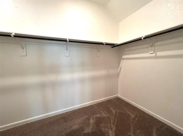 a close view of closet