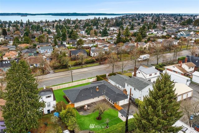 a view of a city with tall buildings