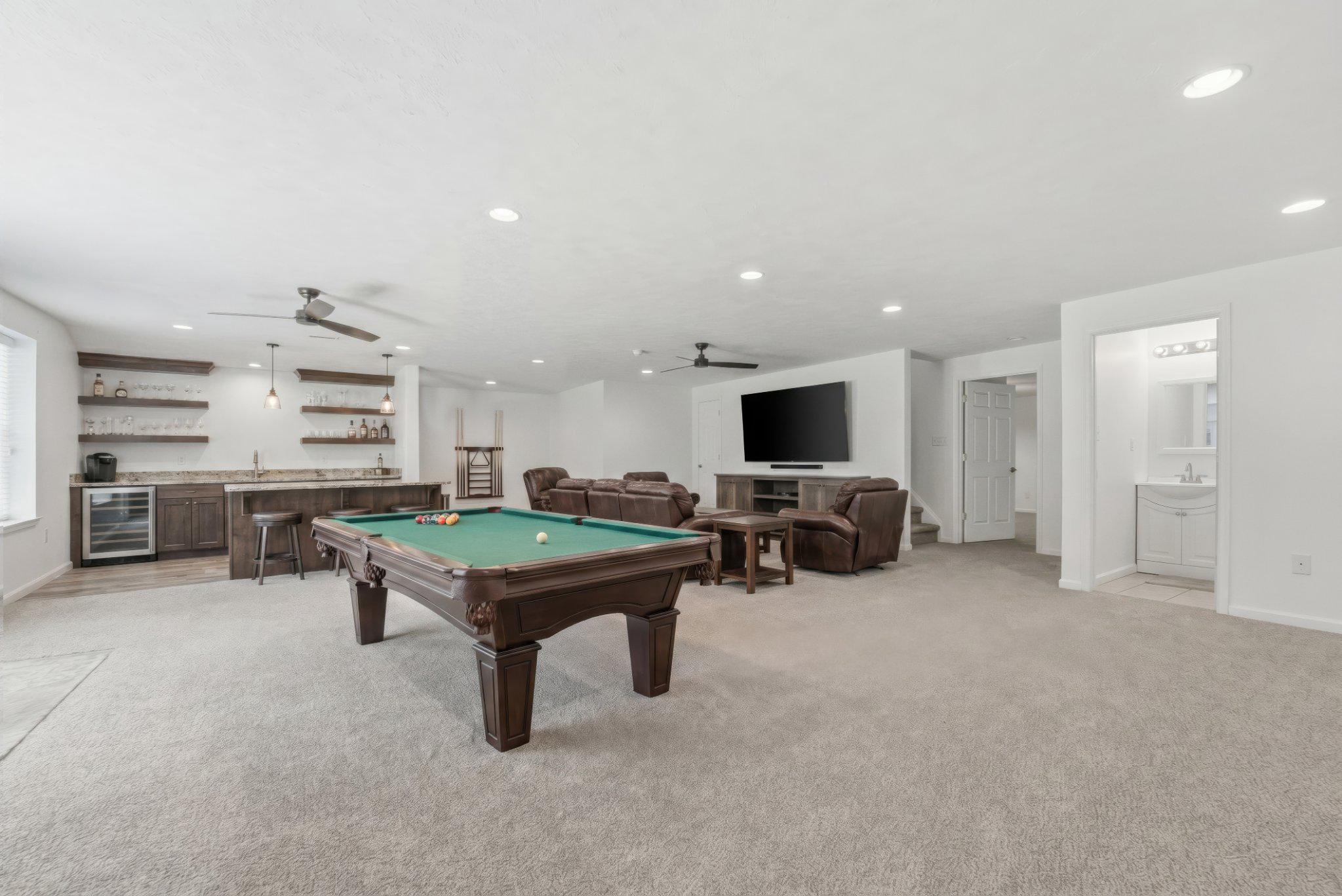 1522 Meander Run Road Locust Dale, VA 22948 - Photo 46 of 72 Virtually staged basement rec room
