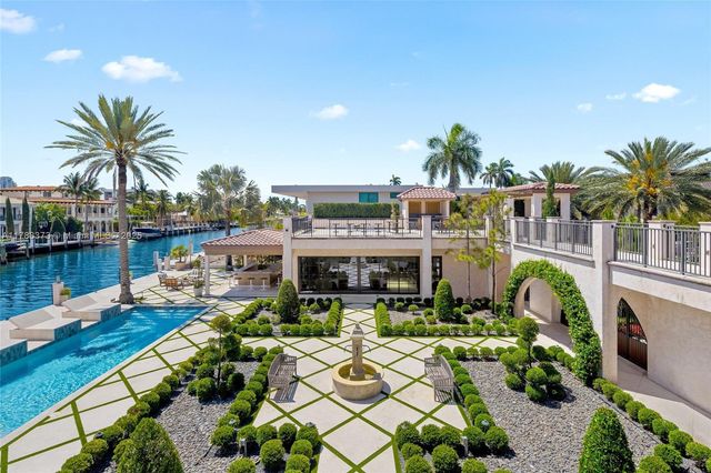 a front view of a building with street view