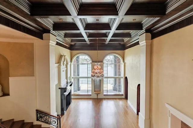 a spacious bathroom with a tub shower and sink