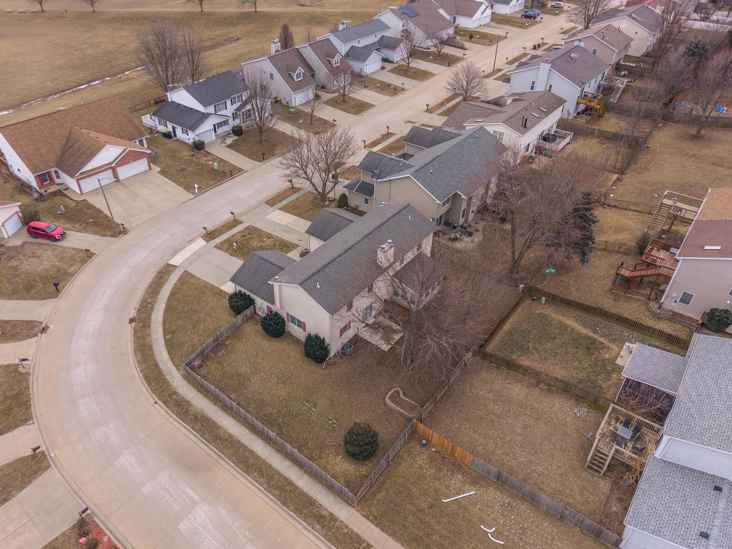 1321 Beacon Hill Court Normal, IL 61761 - Photo 44 of 45 an aerial view of residential houses with outdoor space
