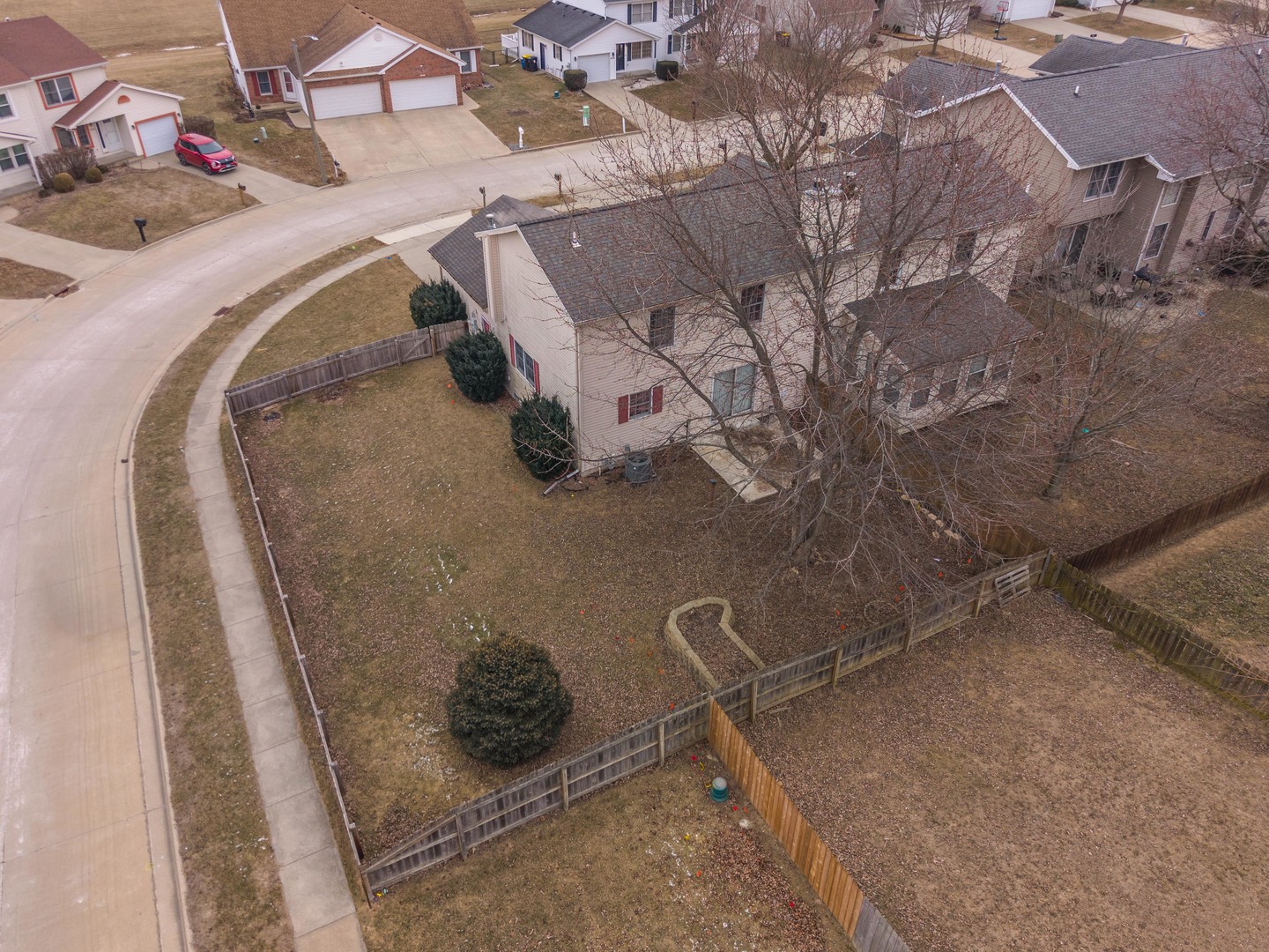 1321 Beacon Hill Court Normal, IL 61761 - Photo 45 of 45 an aerial view of a house with a yard