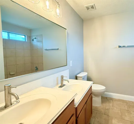a bathroom with a sink and a toilet