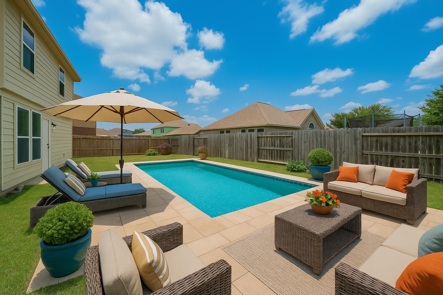 2810 Meadowbrook Lane Rosenberg, TX 77471 - Photo 39 of 39 Virtully stage pool.