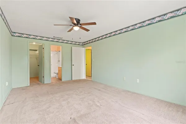 a view of small space with empty racks