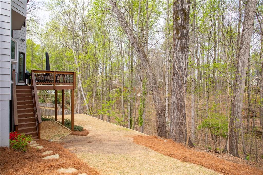 5335 Cottage Farm Road Johns Creek, GA 30022 - Photo 40 of 60 a view of a backyard of the house