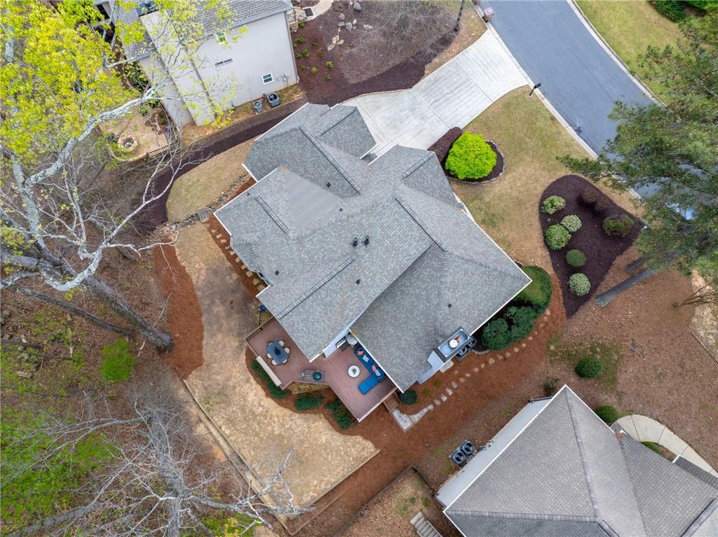 5335 Cottage Farm Road Johns Creek, GA 30022 - Photo 42 of 60 an aerial view of a house with a backyard