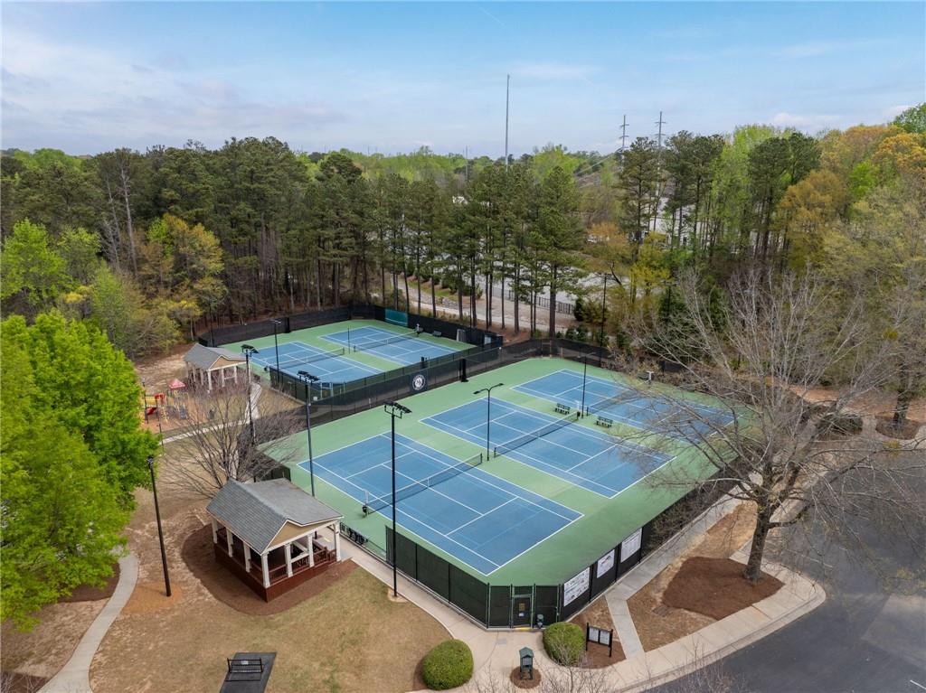 5335 Cottage Farm Road Johns Creek, GA 30022 - Photo 53 of 60 an aerial view of a backyard