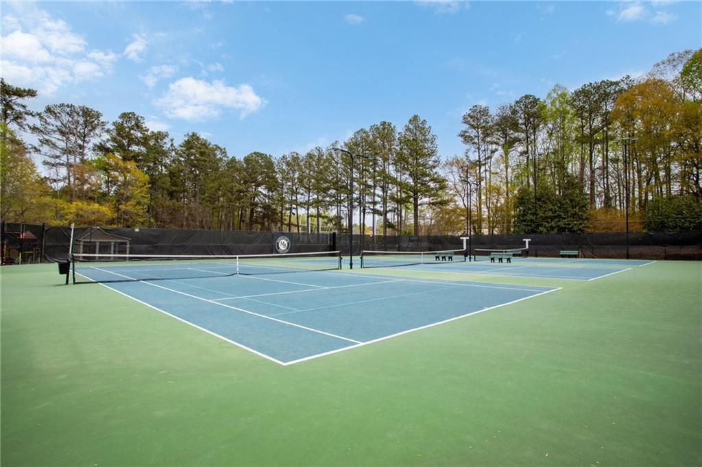 5335 Cottage Farm Road Johns Creek, GA 30022 - Photo 57 of 60 a view of a tennis court