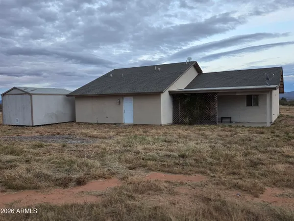 a backyard of a house