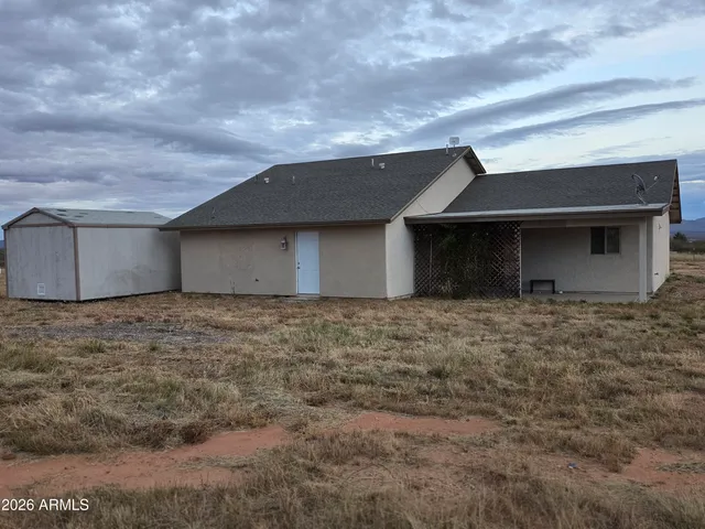 a backyard of a house