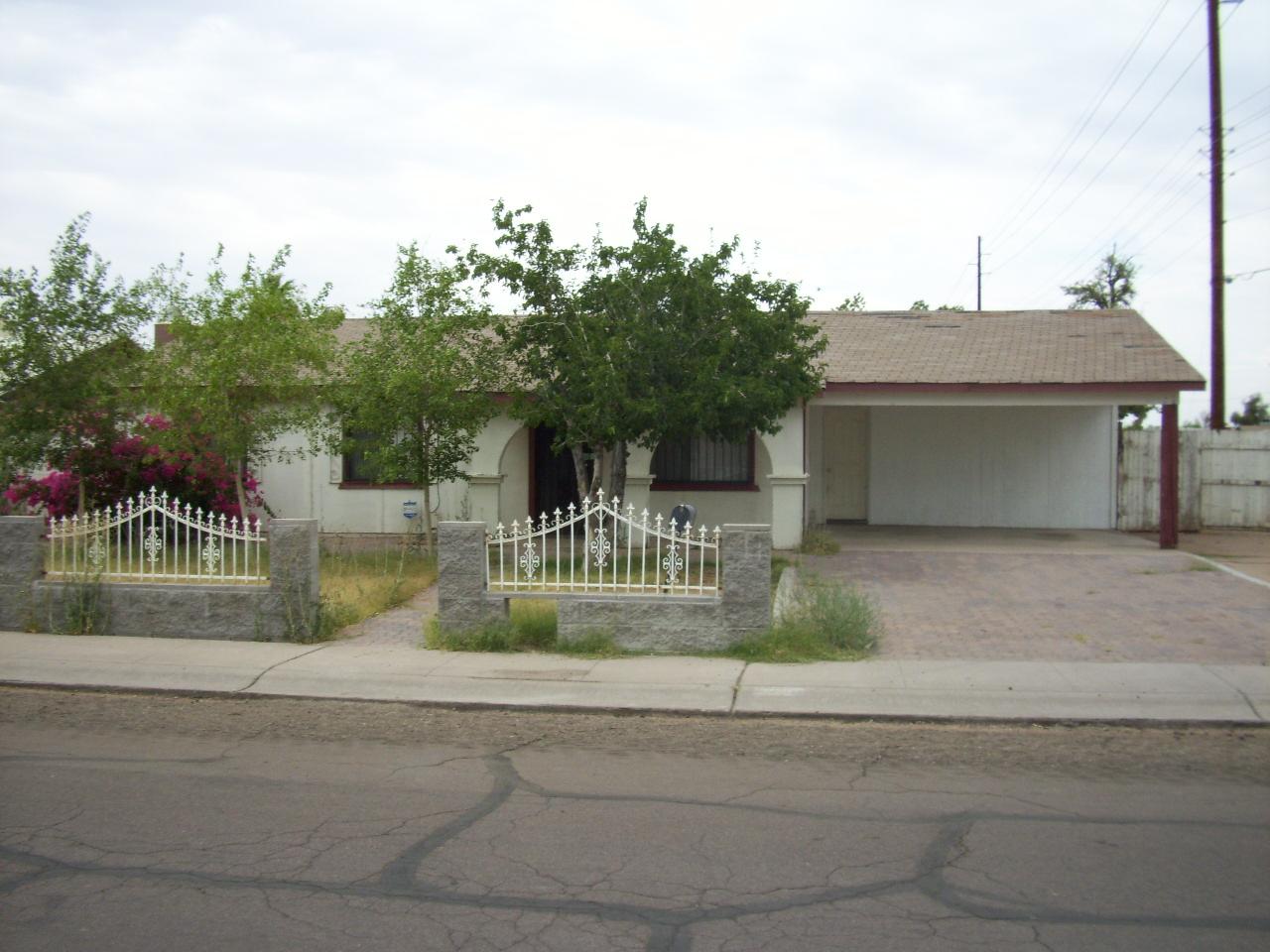 a view of street along with houses
