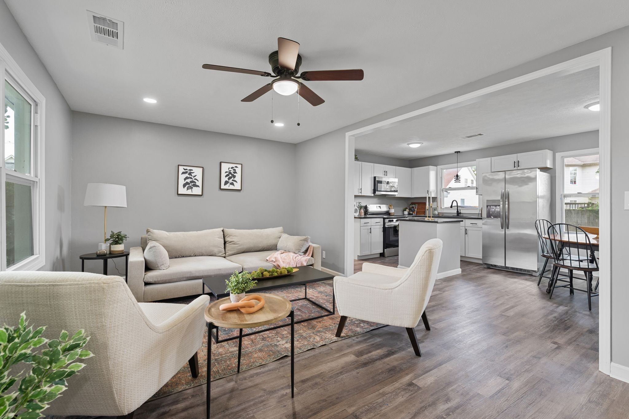 544 Stones River Road La Vergne, TN 37086 - Photo 6 of 26 a living room with furniture and kitchen view