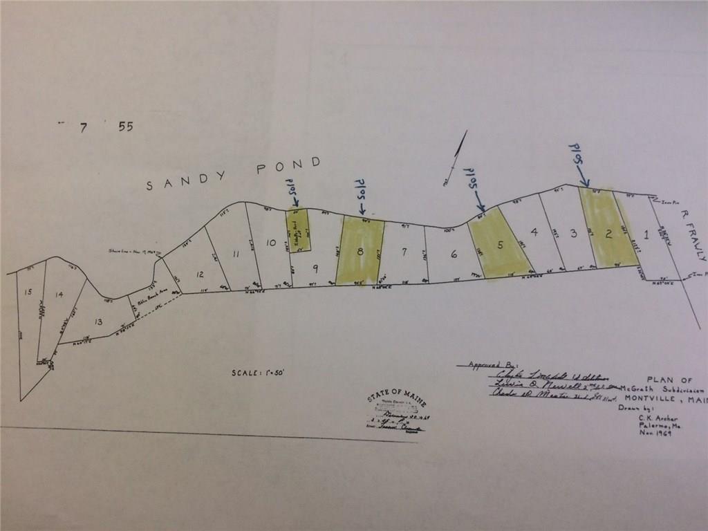 Lot 19 Goose Pecker Ridge Road Montville, ME 04941 - Photo 8 of 9 Subdivision Plan showing lots on...