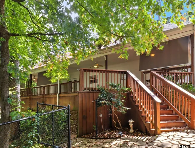 a view of street along with trees