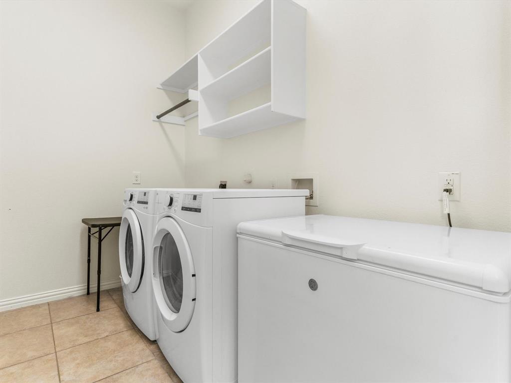 437 Hackworth Street Roanoke, TX 76262 - Photo 26 of 35 a utility room with dryer and washer