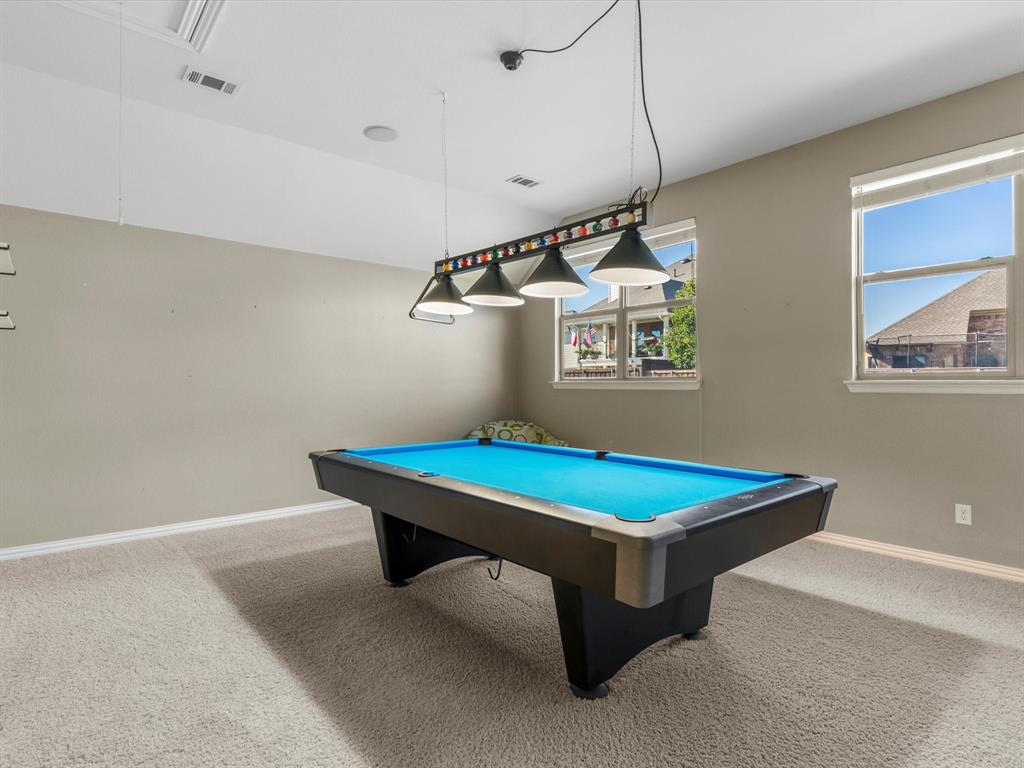 437 Hackworth Street Roanoke, TX 76262 - Photo 28 of 35 a room with pool table and windows