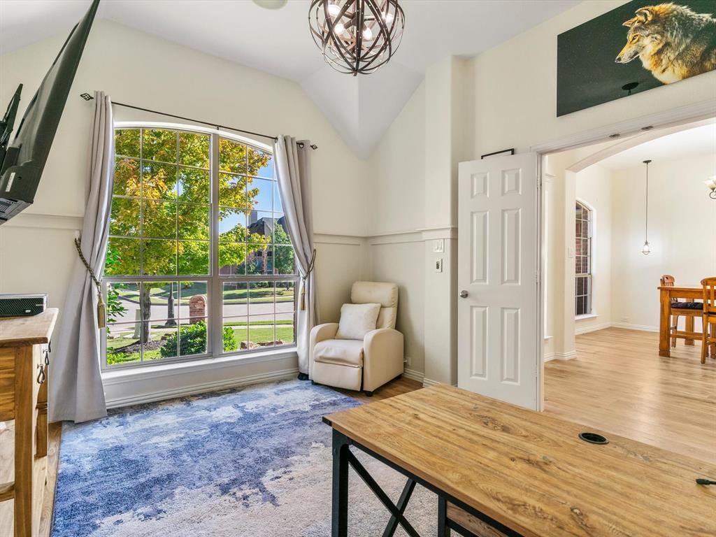 437 Hackworth Street Roanoke, TX 76262 - Photo 7 of 35 a living room with furniture and a large window