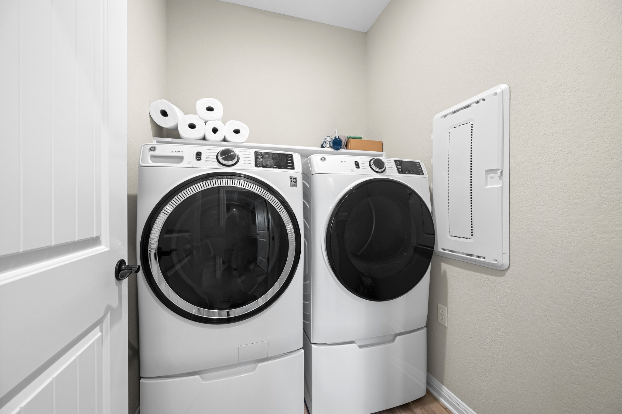202 Yorktown Street Georgetown, TX 78633 - Photo 17 of 35 A dedicated laundry space just outside the primary suite provides optimal convenience