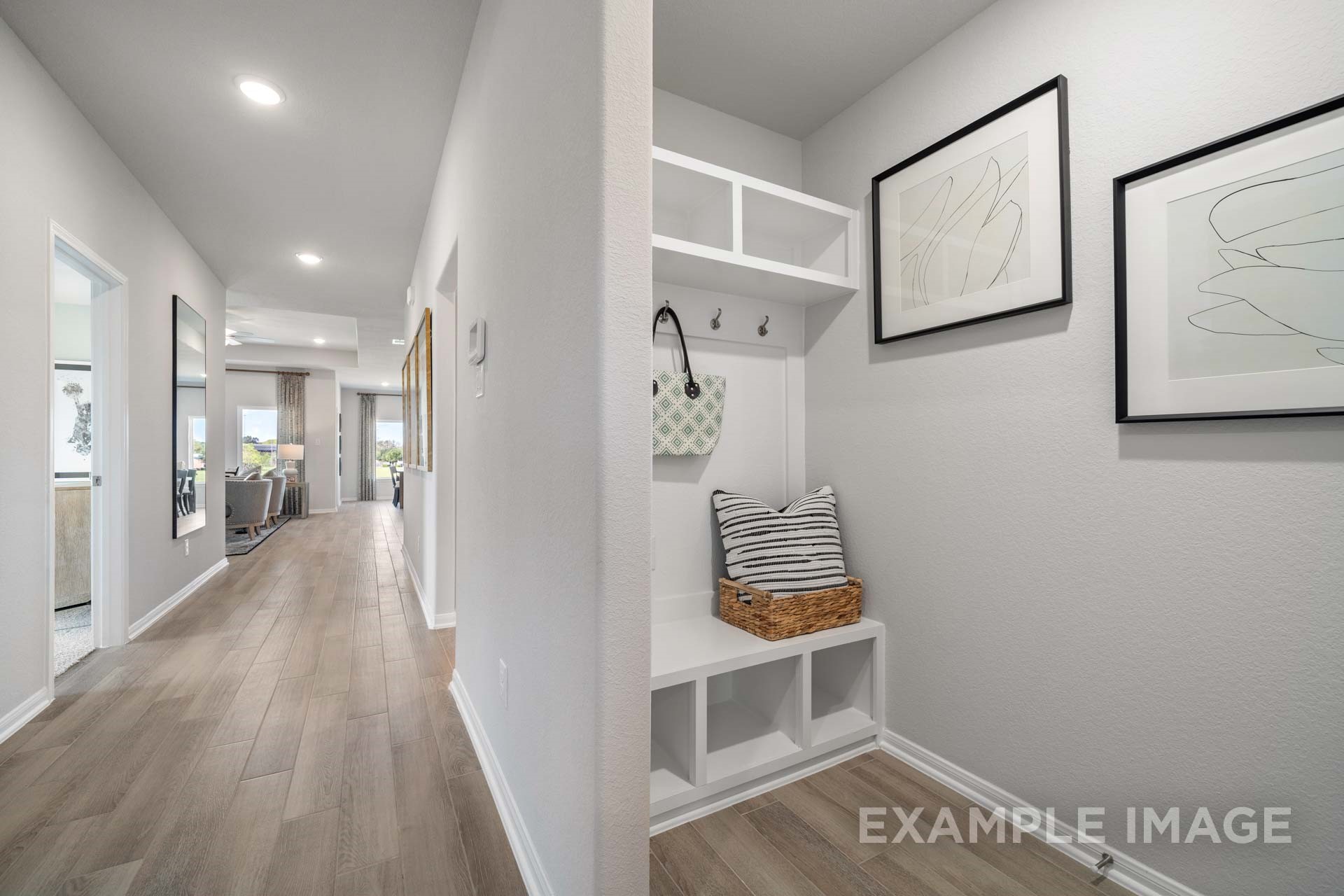 3311 Hidden Mist Drive Texas City, TX 77510 - Photo 30 of 37 a view of hallway with wooden floor